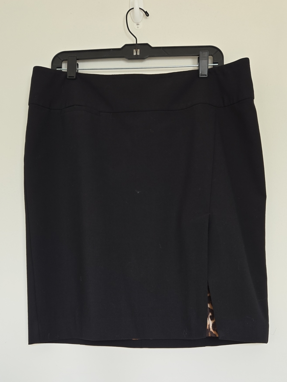 Express Black Pencil Skirt with Side Slit Size 12